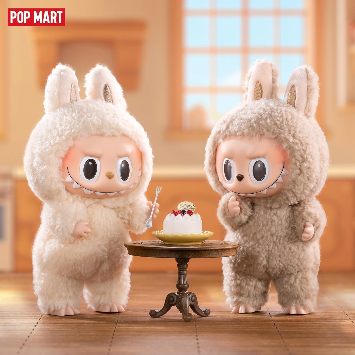 POP MART The Monsters - Exciting Macarons Vinyl Face Blind Box, Random Design Action Figures Collectible Toys Home Decorations, Single Box